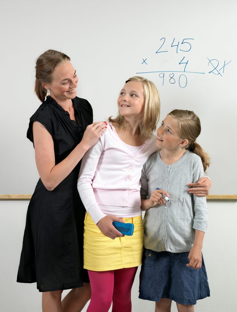 Teacher and students in classroom